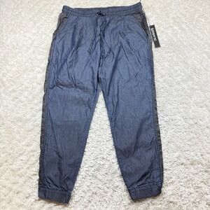 BLANKNYC NWT Pants Womens 28 Tencel Denim Jogger Blue Casual Drawstring Punk